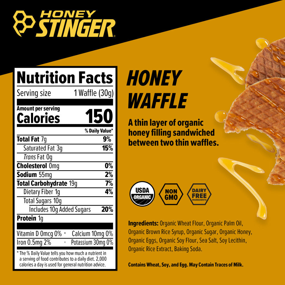 Waffle HONEY STINGER Sabor Miel / Suplemento energético orgánico / 1 porción